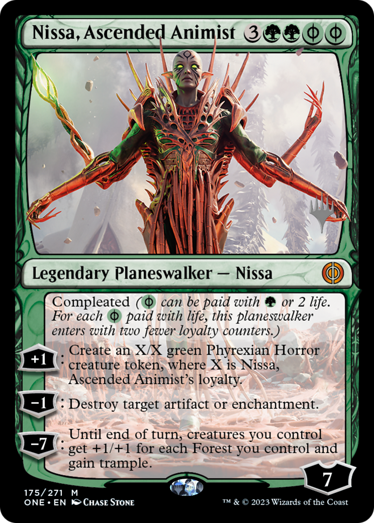 Nissa, Ascended Animist (PPONE-175P) - Phyrexia: All Will Be One Promos