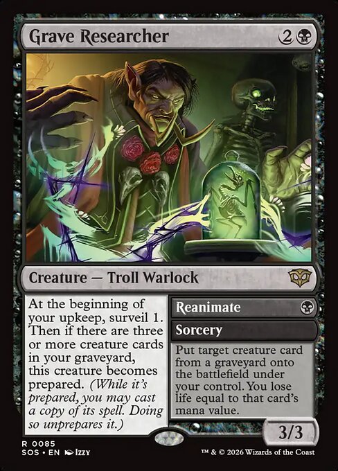 Grave Researcher // Reanimate [SOS - 85]