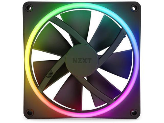 NZXT Ventilateur RF-D14SF-B1 F140 RGB DUO 140 mm FDB 4 broches PWM Noir Vente au détail