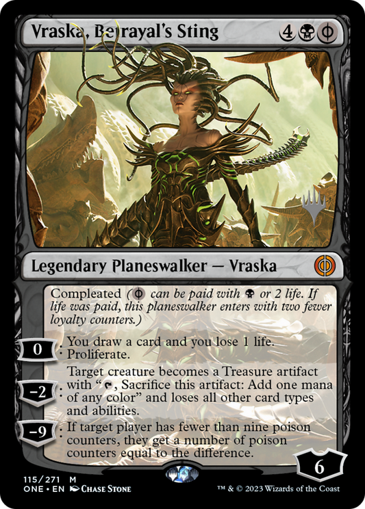 Vraska, Betrayal's Sting (PPONE-115P) - Phyrexia: All Will Be One Promos Foil