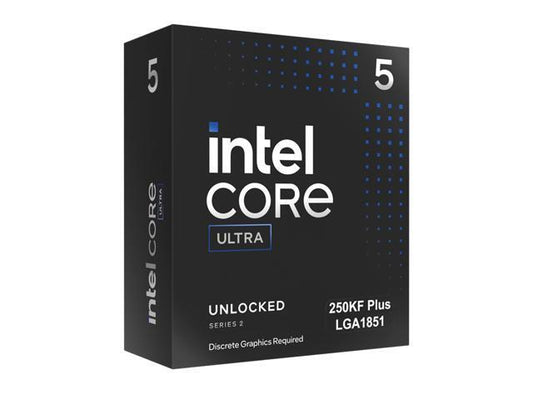 Intel CPU BX80768250KF Core Ultra 5 250KF+ 6P 12E 18T 30M Cache 5.3GHz Retail