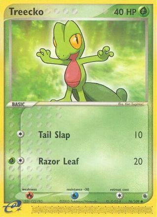 Treecko - 76/109 76/109 - Ruby and Sapphire Reverse Holofoil