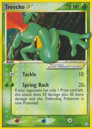 Treecko Star 109/109 - Team Rocket Returns Holofoil