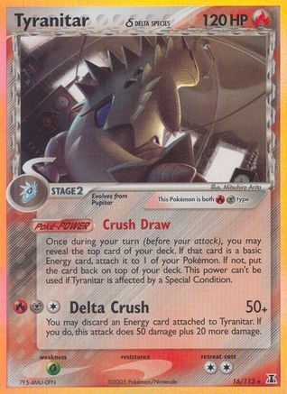 Tyranitar (Delta Species) 16/113 - Delta Species Reverse Holofoil