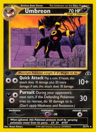 Umbreon (32) 32/75 - Neo Discovery Unlimited