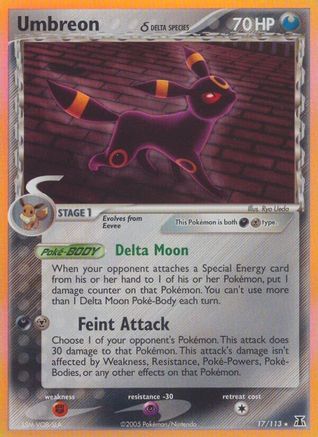 Umbreon (Delta Species) 17/113 - Delta Species Reverse Holofoil