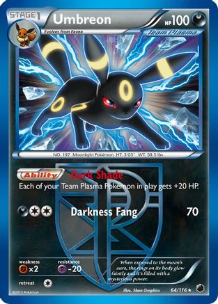 Umbreon (Team Plasma) 64/116 - Plasma Freeze Reverse Holofoil