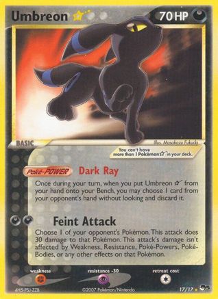 Umbreon Star 17/17 - POP Series 5