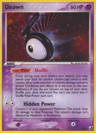Unown (T) T/115 - Unseen Forces Holofoil