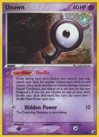 Unown (Y) Y/115 - Unseen Forces Holofoil