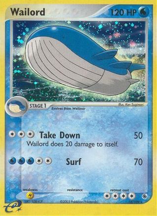 Wailord 14/109 - Ruby and Sapphire Holofoil