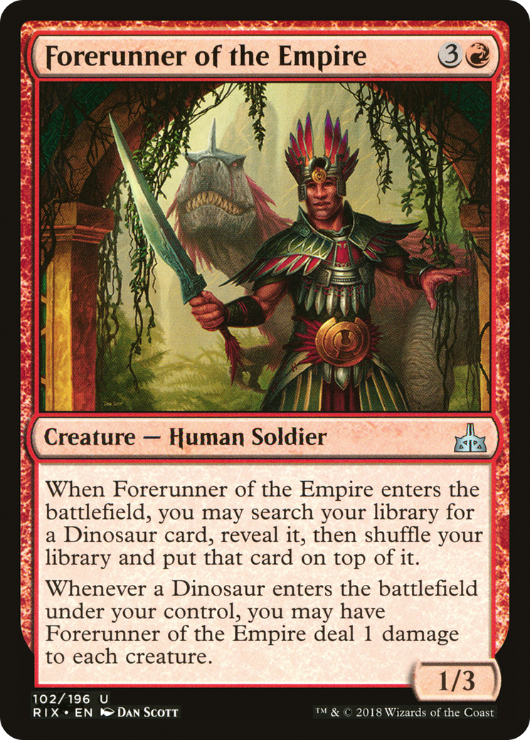 Forerunner of the Empire (RIX-102) - Rivals of Ixalan Foil