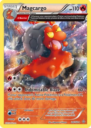 Magcargo (Omega) 24/160 - XY  Primal Clash Reverse Holofoil