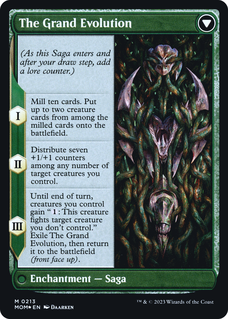 Vorinclex // The Grand Evolution (PRE-213S) - March of the Machine Promos Foil