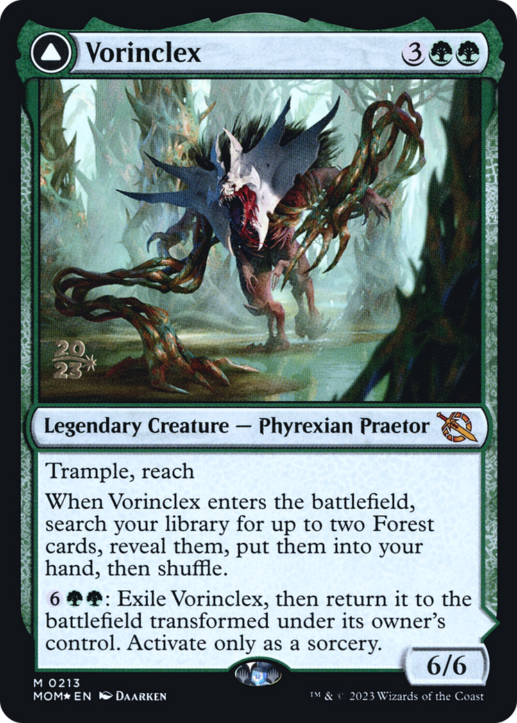 Vorinclex // The Grand Evolution (PRE-213S) - March of the Machine Promos Foil