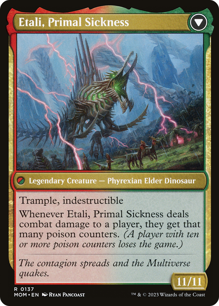 Etali, Primal Conqueror // Etali, Primal Sickness (MOM-137) - March of the Machine Foil