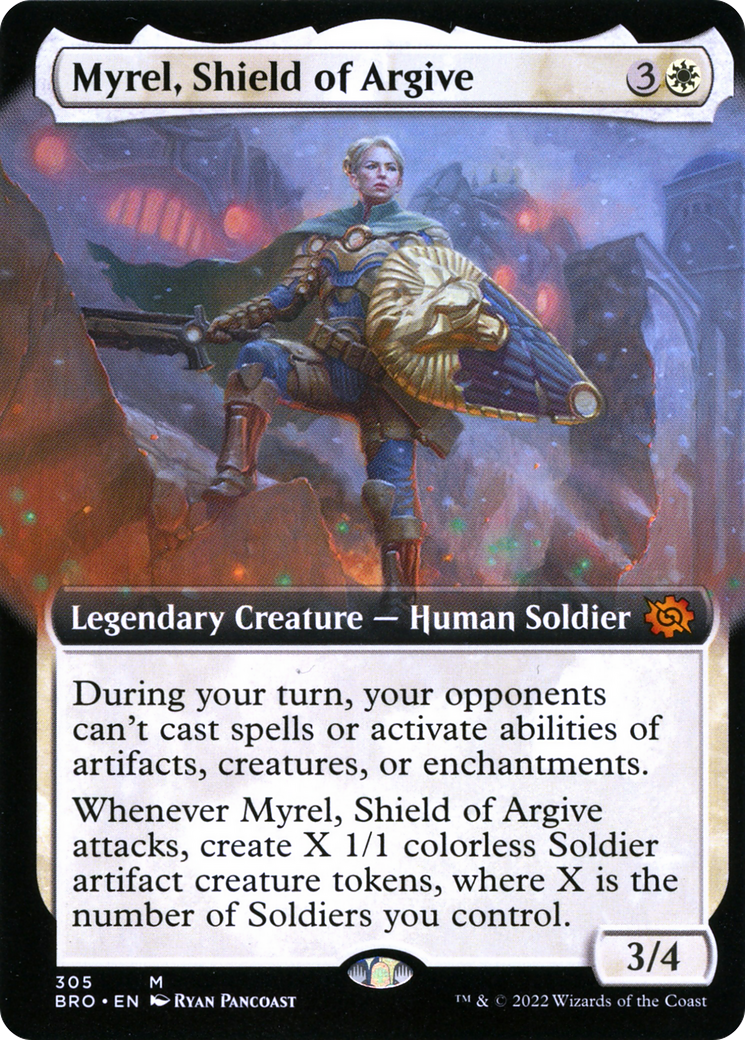 Myrel, Shield of Argive (BRO-305) - The Brothers' War: (Extended Art) Foil