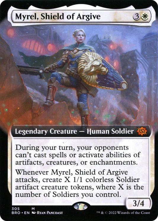 Myrel, Shield of Argive (BRO-305) - The Brothers' War: (Extended Art) Foil