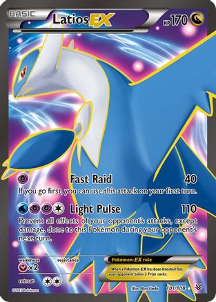 Latios EX (101 Full Art) 101/108 - XY  Roaring Skies Holofoil