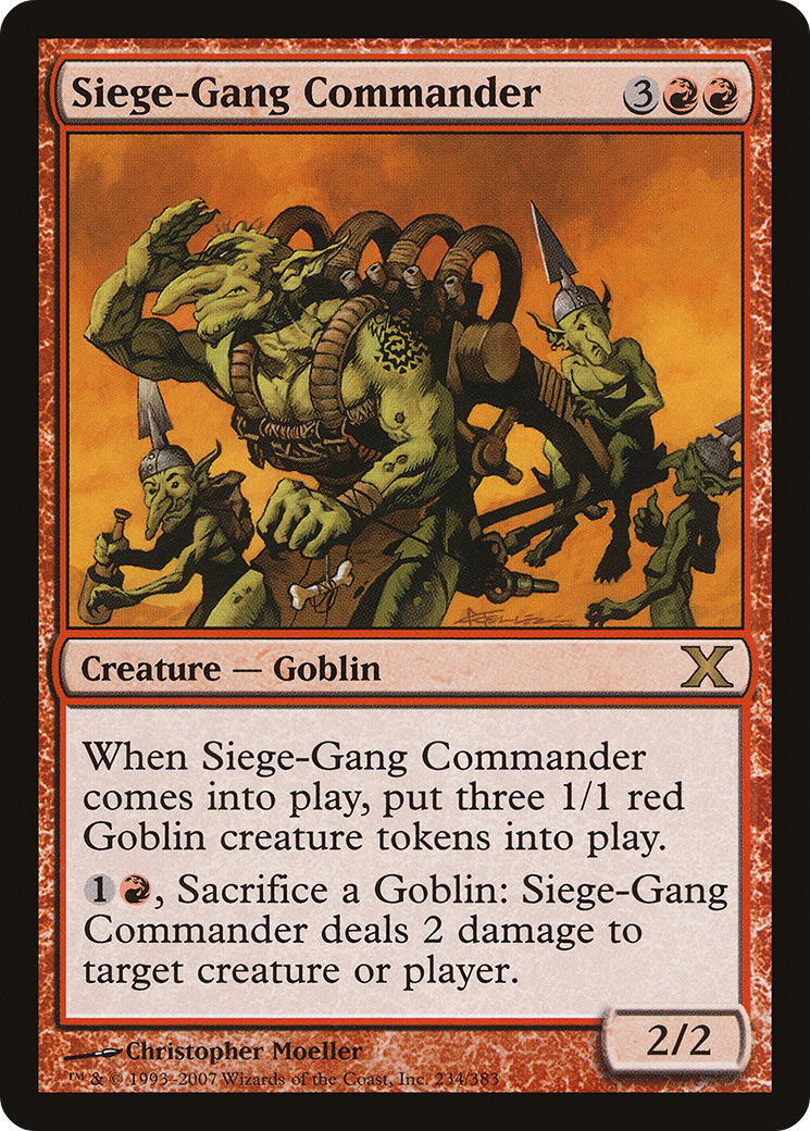 Siege-Gang Commander (10E-234) - Tenth Edition Foil