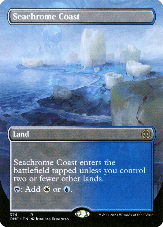 Seachrome Coast (ONE-374) - Phyrexia: All Will Be One (Borderless) Foil
