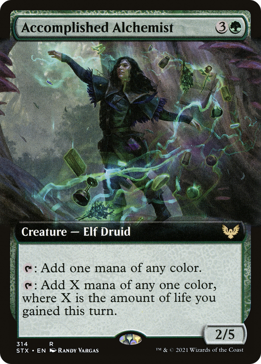 Accomplished Alchemist (STX-314) - Strixhaven: School of Mages: (Extended Art) Foil