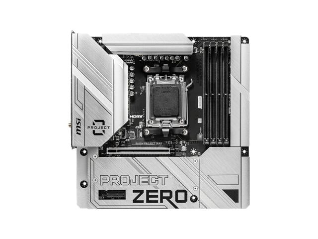 MSI B650M PROJECT ZERO Micro ATX AM5 Motherboard