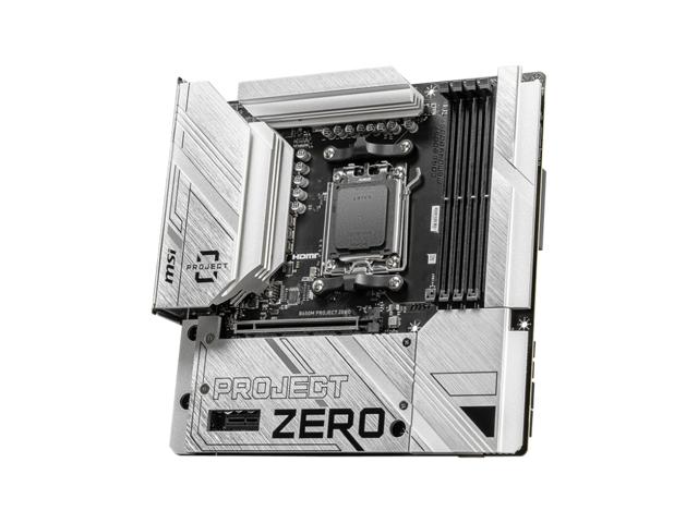 MSI B650M PROJECT ZERO Micro ATX AM5 Motherboard