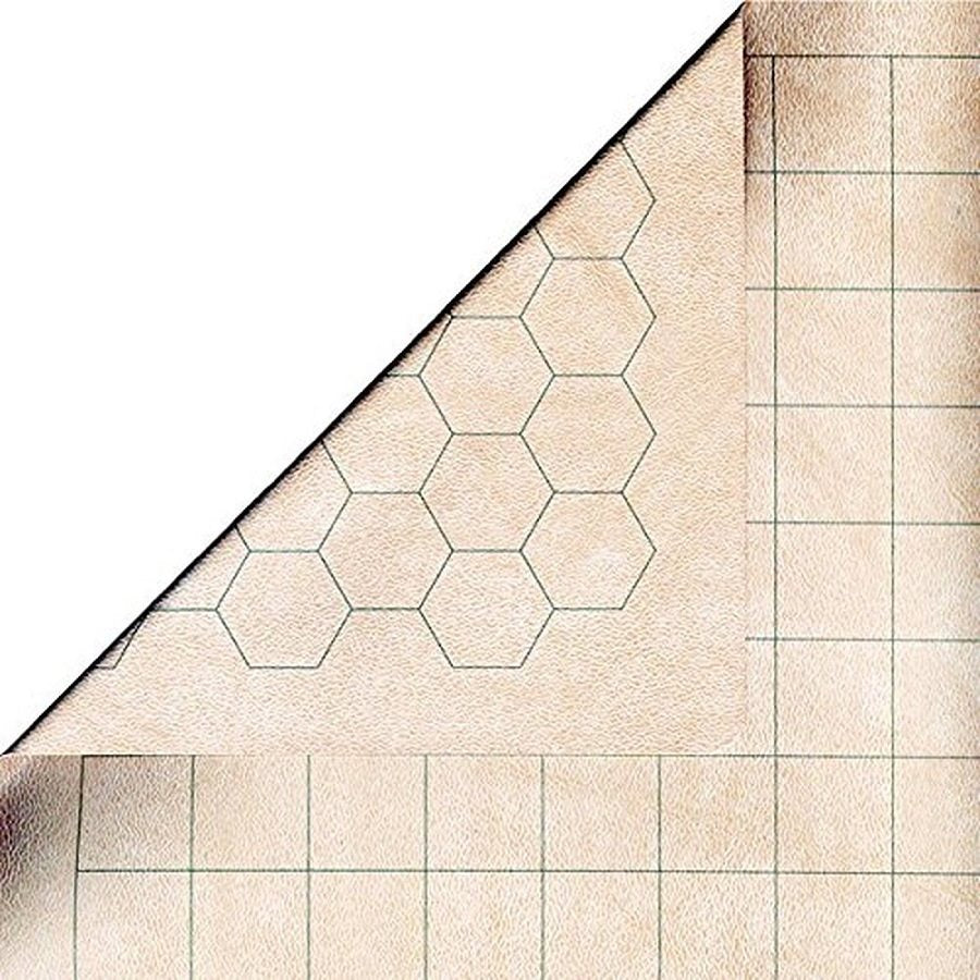 Chessex Mat: 1" Hex / Sq 2 Sided Mondomat 3'/4'