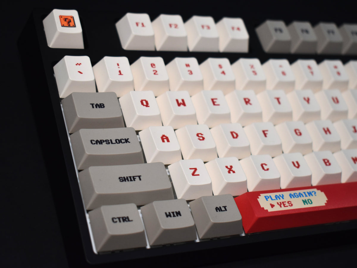 Mario Keyboard Rakk 🍄 Super Mario Themed Custom Keyboard – VI PC Builder & Games