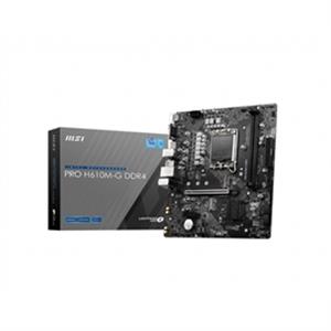 MSI PROH610MGD4 PRO H610M-G DDR4 H610 Socket1700 Max64GB DDR4 mATX