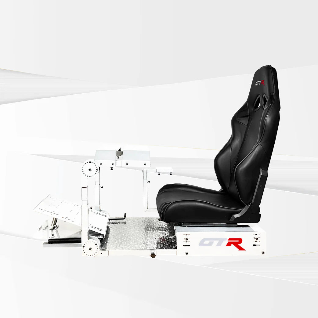 GTR Simulator GTA-Pro Model Racing Simulator Cockpit White FrameBase