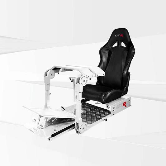 GTR Simulator GTA-Pro Model Racing Simulator Cockpit White FrameBase