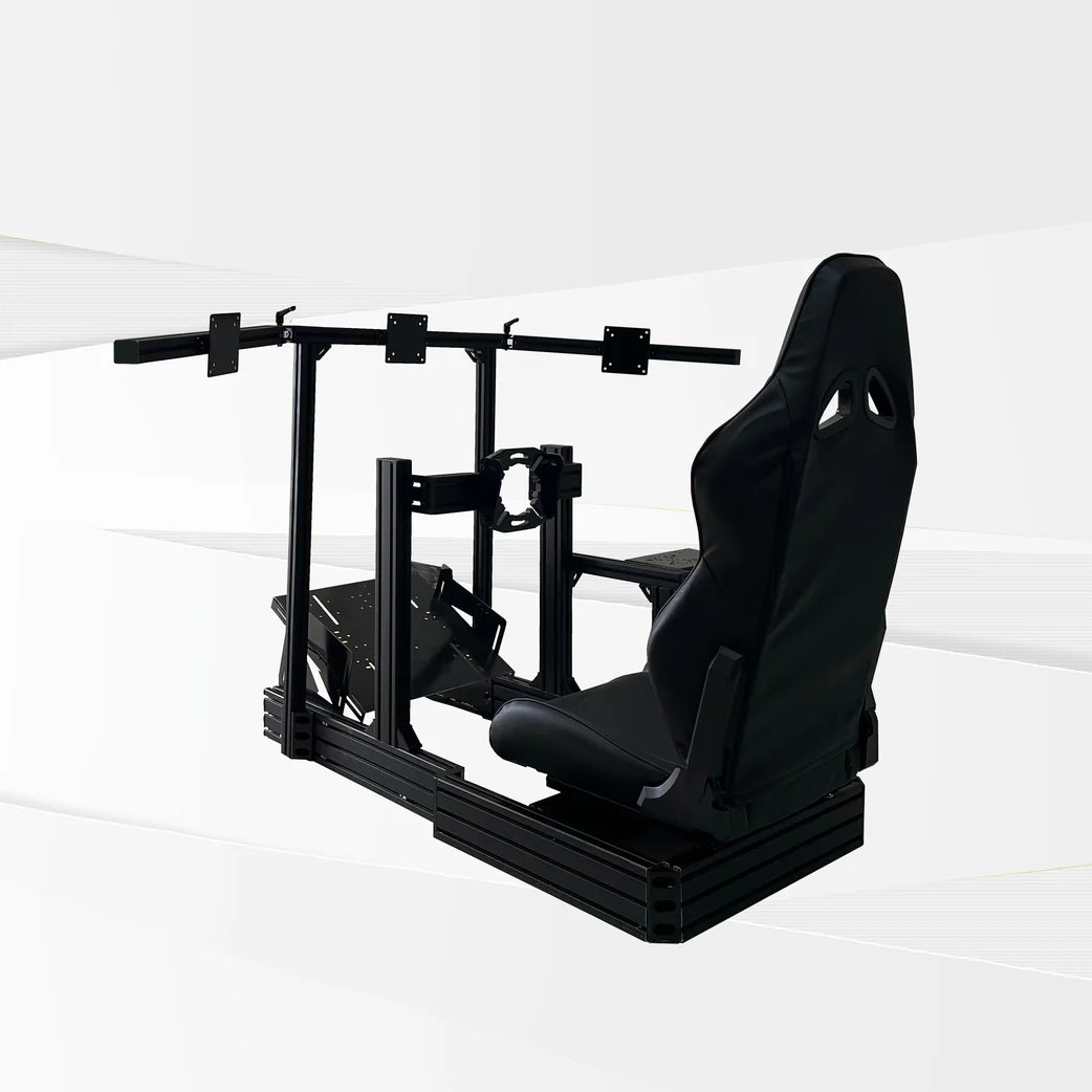 GTS Simulator FT GTAR-BLK-S107LBKRD GTA Revolution Aluminum Racing Cockpit