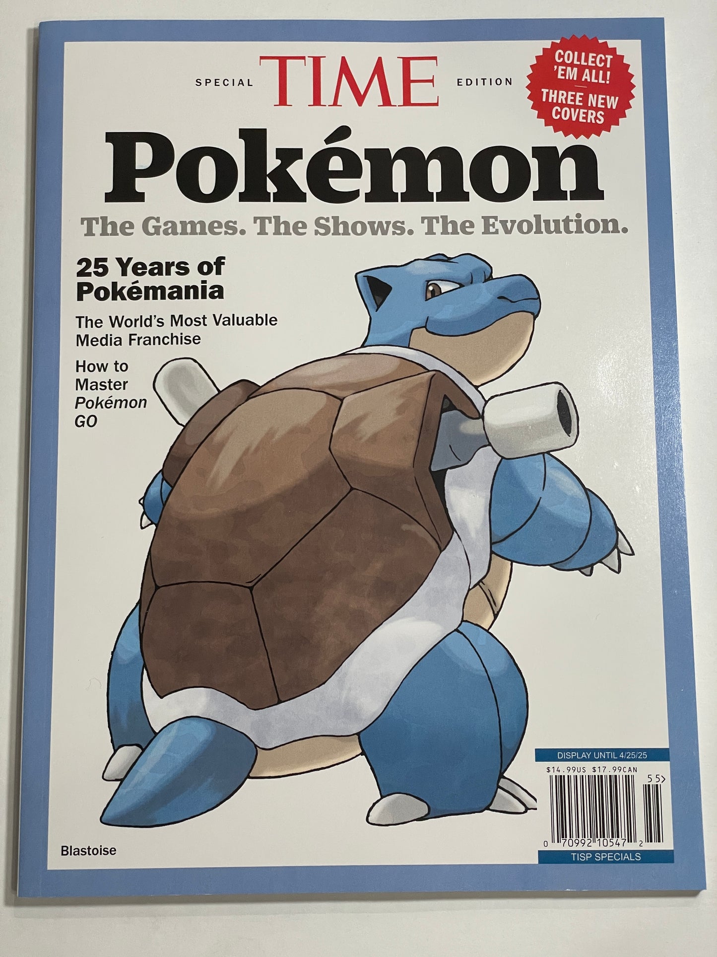 25 YEARS OF POKEMON IN AMERICA TIME MAGAZINE SPECIAL EDITION 2024 BLASTOISE