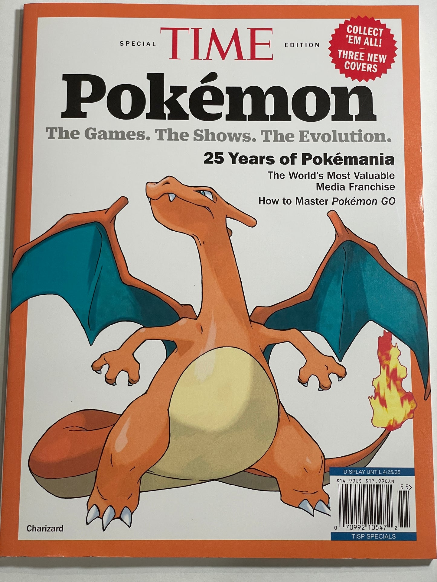 25 YEARS OF POKEMON IN AMERICA TIME MAGAZINE SPECIAL EDITION 2024 CHARIZARD