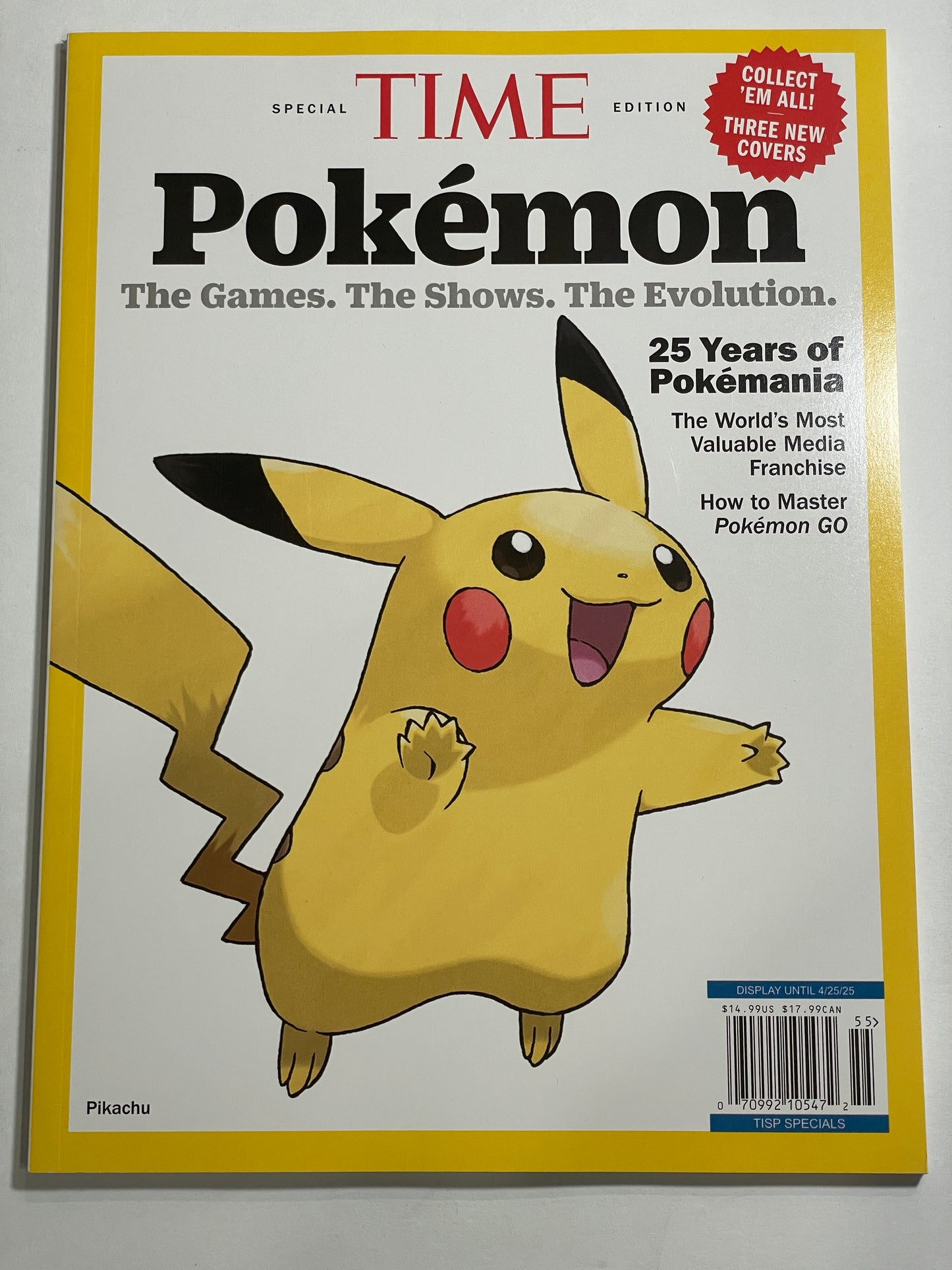 25 YEARS OF POKEMON IN AMERICA TIME MAGAZINE SPECIAL EDITION 2024 PIKACHU