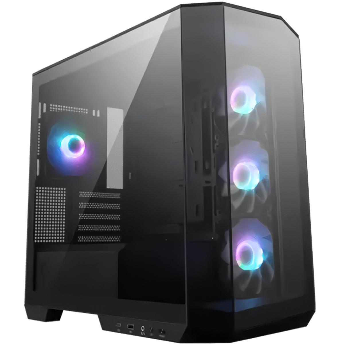 MSI MAG PANO M100R PZ MicroATX Mid Tower Case Black