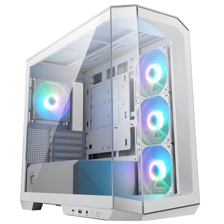 MSI MAG PANO M100R PZ MicroATX Mid Tower Case White