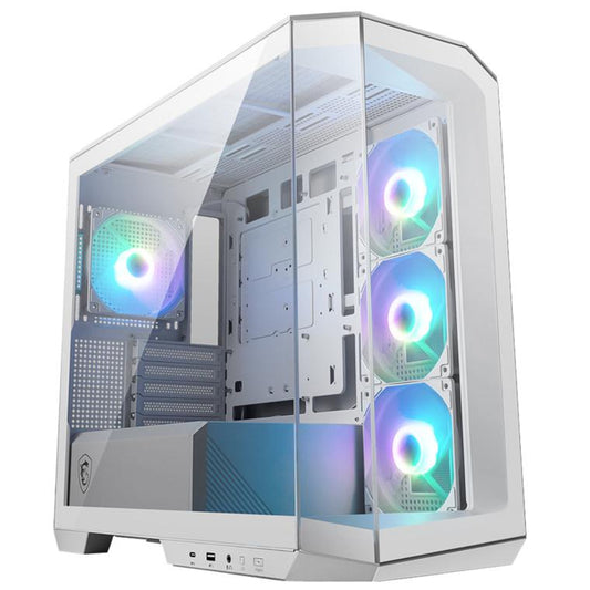 MSI MAG PANO M100R PZ MicroATX Mid Tower Case White