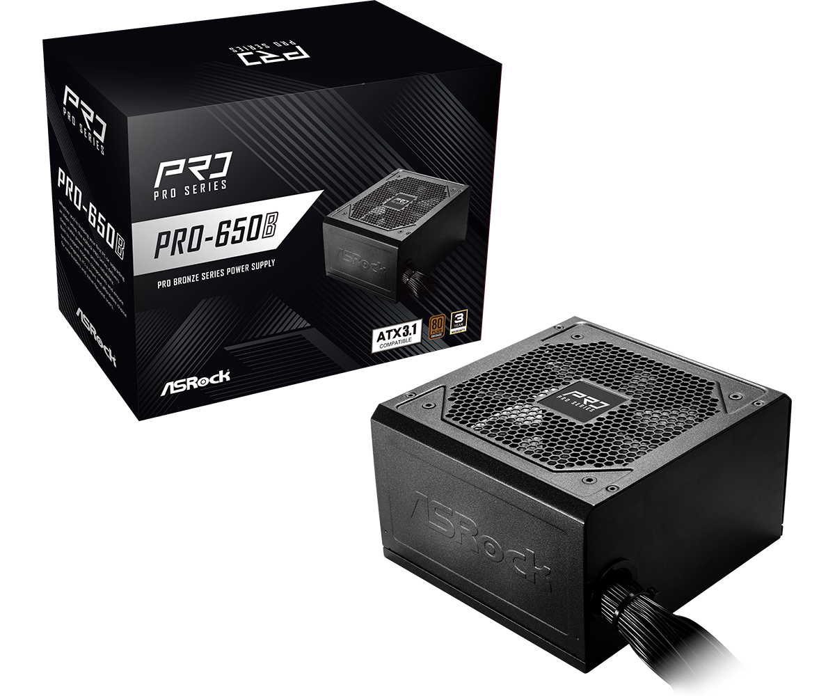 ASRock PS PRO-650B 650W ATX3.1 80+Bronze