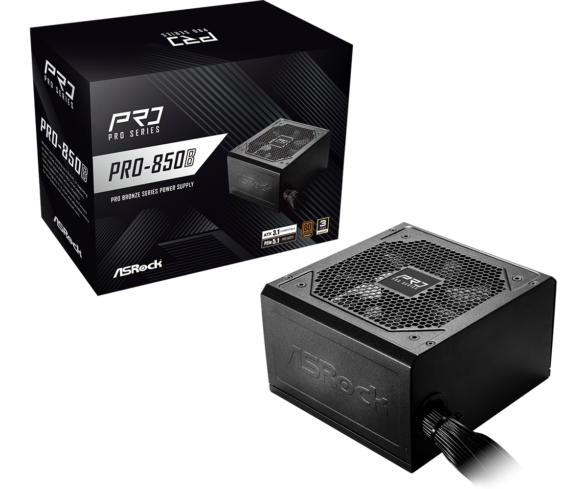 ASRock PS PRO-850B 850W ATX3.1 80+Bronze