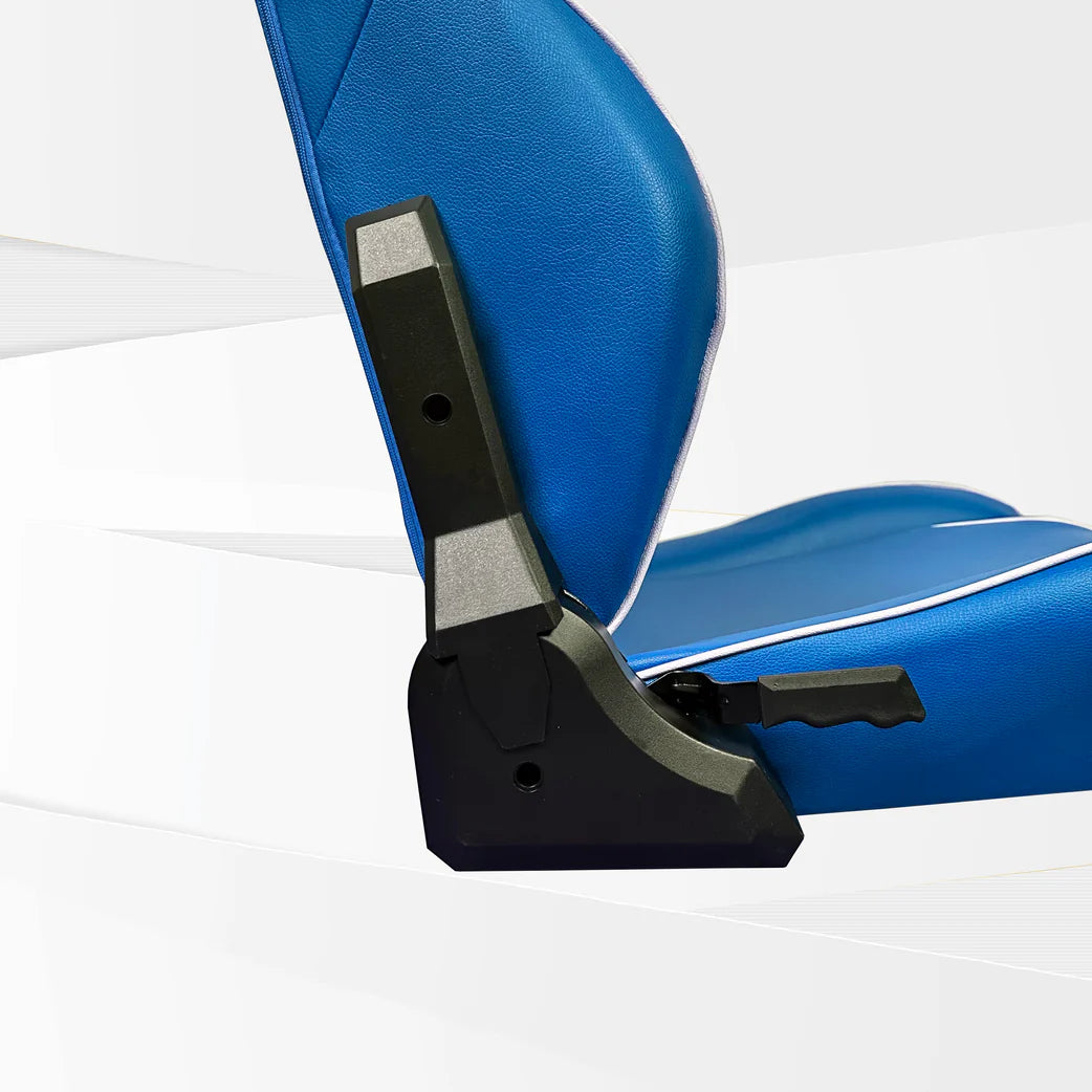 GTR Simulator GTR Blue White Speciale Leatherette Racing Seat