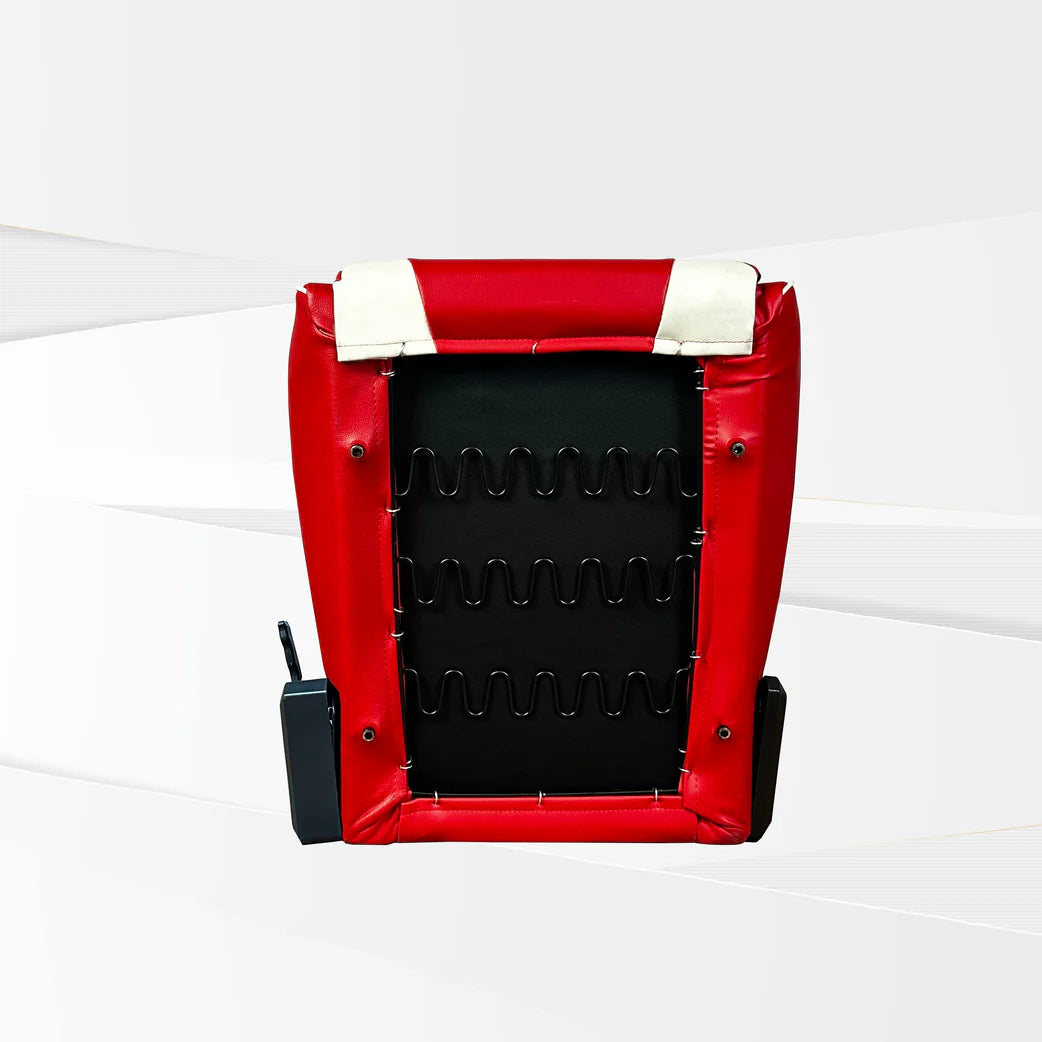 GTR Simulator FT S105LRDWHT GTR Red White Speciale Leatherette Racing Seat RTL