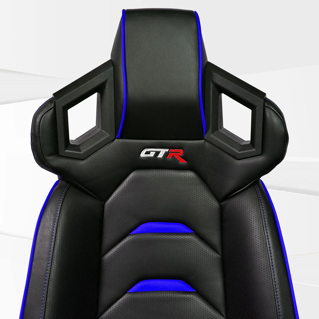 GTR Simulator FT S107LBKBL GTR Black Blue Pista Premium Leatherette RacingSeat