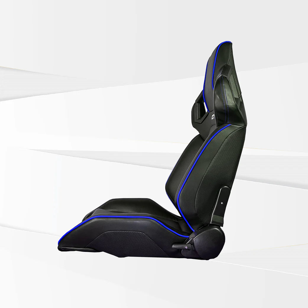 GTR Simulator FT S107LBKBL GTR Black Blue Pista Premium Leatherette RacingSeat