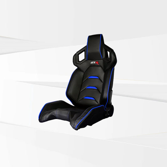 GTR Simulator FT S107LBKBL GTR Black Blue Pista Premium Leatherette RacingSeat