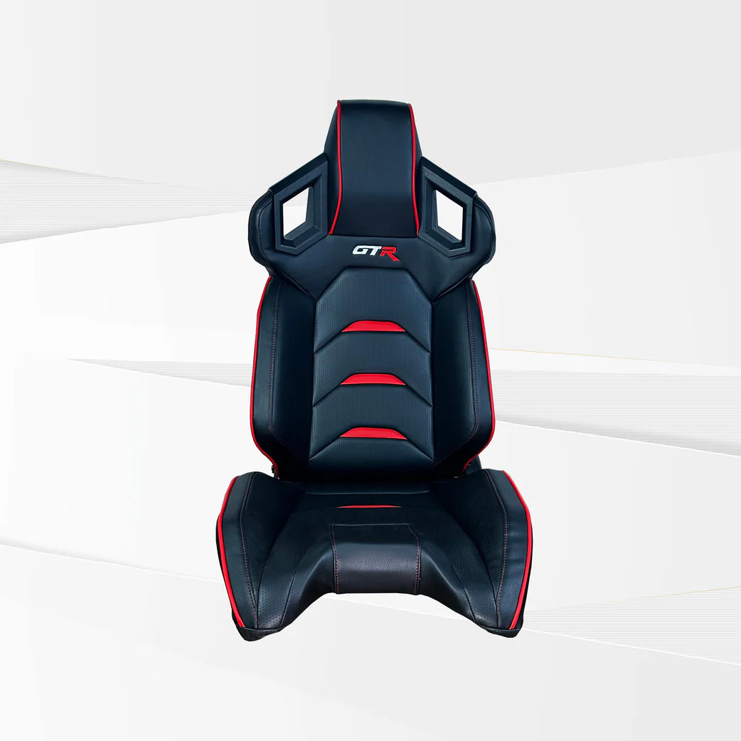 GTR Simulator GTR Black Red Pista Premium Leatherette Racing Seat