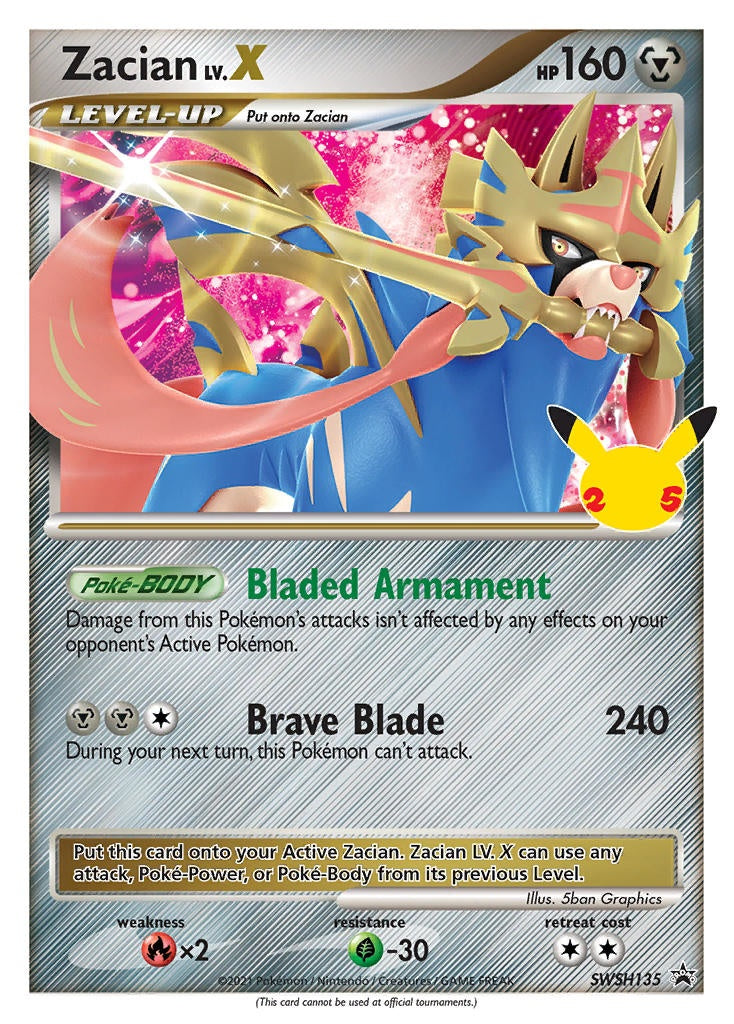 Zacian LV.X [SWSHP - SWSH135]