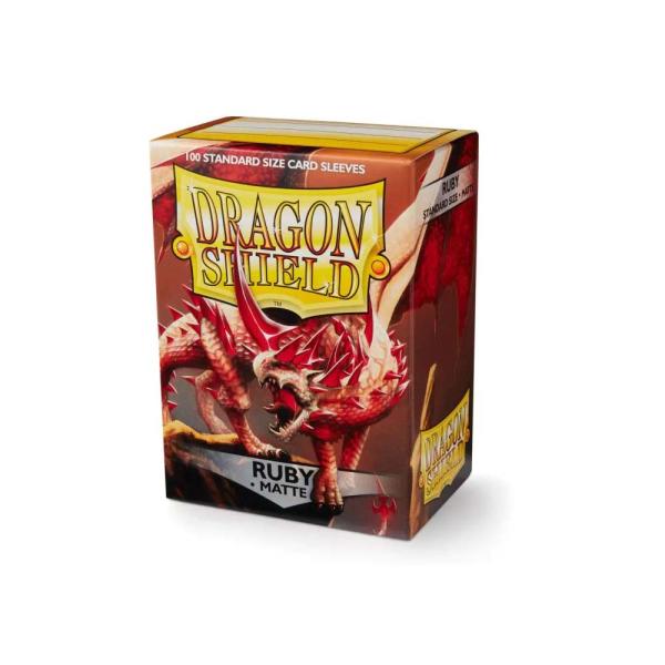 DRAGON SHIELD MATTE RUBY RED RUBIS 100ct